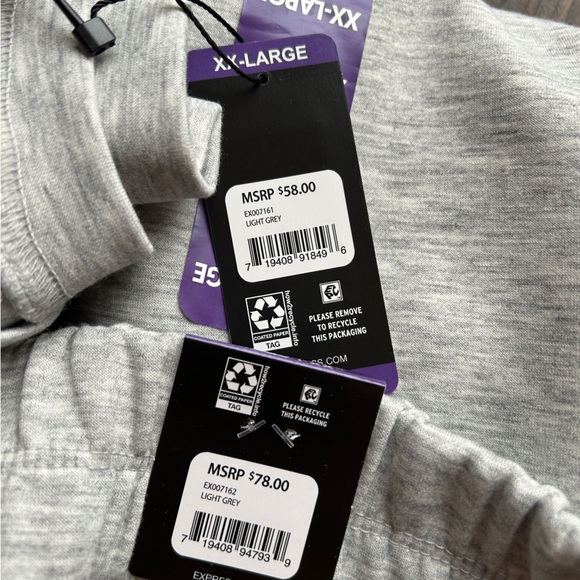 Express Ladies Heather Gray Casual/Lounge Set, XXL - Picture 8 of 8